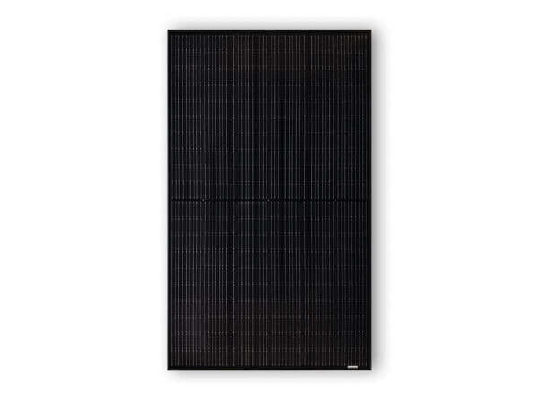 Vorderseite des ASWS Solarmoduls Black Style 375 Watt