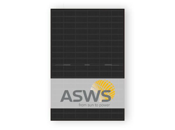 ASWS Strong Style HJT 420 Watt Solarmodul mit Herstellerlogo