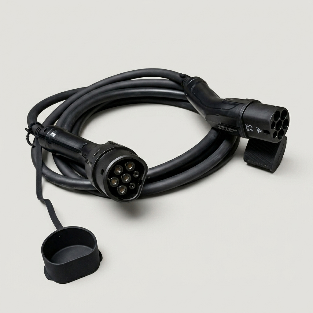SUNKEAN 22 kW Type 2 AC Dual Ladekabel Schwarz 5m